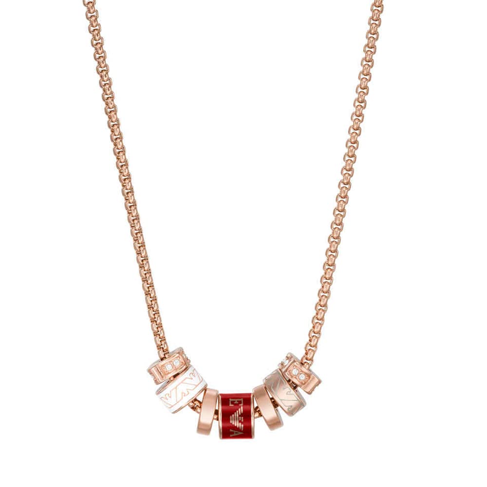 Emporio ArmaniWomens Rose Gold Necklace Egs2933221