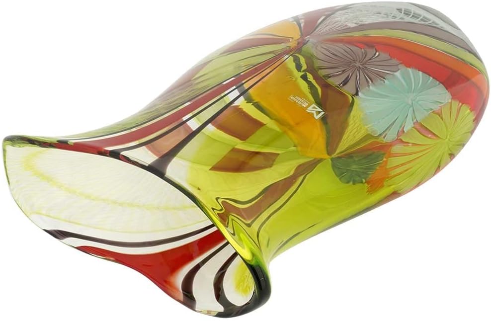 Glass Of Venice Battuto Murano Glass Vase - Morning Sun