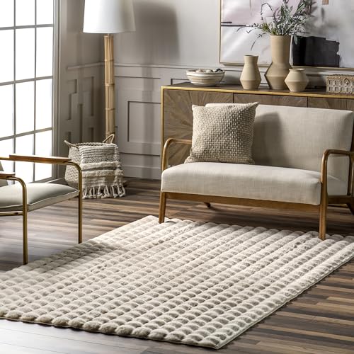 nuLOOM 7'6' x 9'6' Cozy Plush Area Rug, Machine...