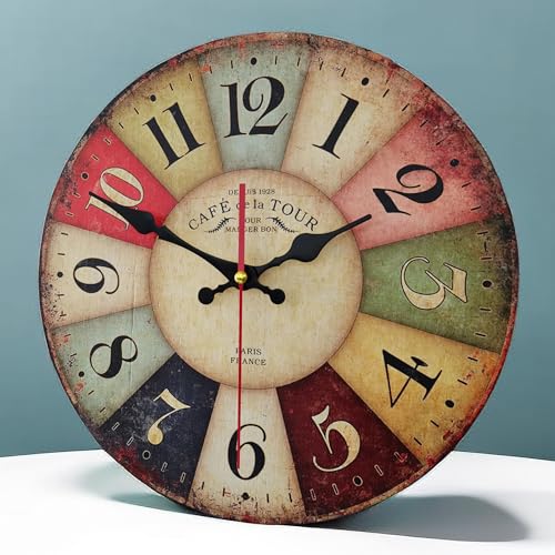 Grazing12inchfarmhousewoodendecorativewallclockssilentrusticcountryclockforkitchenbedroomlivingroomcolorfultuscanstylenaturalwoodgrainnotasticker Urban Country Home Decor Grazing 12 inch farmhouse wooden decorative wall clockssilent rustic country clock for kitchen bedroom living roomcolorful tuscan stylenatural wood grainnot a sticker urban country home decor