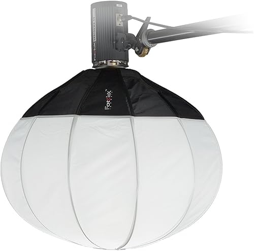 Fotodiox Linterna Softbox 26in (65cm) Globe - Caja de luz plegable con Elinchrom Speedring para Elinchrom y compatible