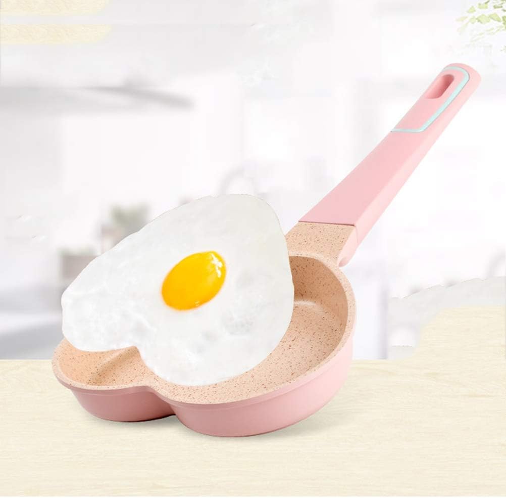 赤ちゃんのための2ピース鍋セットテフロン加工stewpan蓋とスプーン 7インチミルクパン 健康食品 ピンク 安値 色