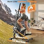 YOSUDA Elliptical Exercise Machine, 3-in-1 (Elliptical + Cardio Climber + Stair Stepper) Elliptical Machine for Home with 45°Incline, 15.5 in Stride, 16-Levals Resistance, Quiet Magnetic System - Image 3