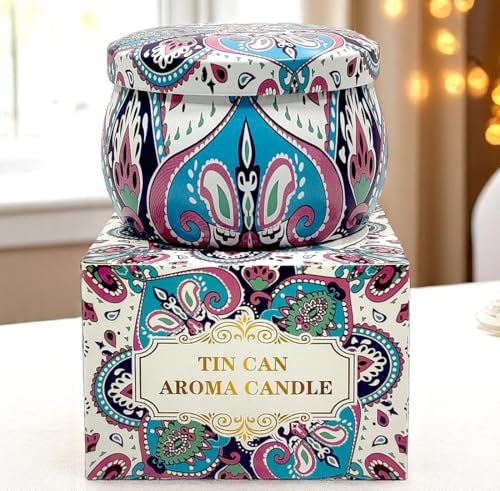 Image of Mandala Candle | Handcrafted Scented Wax Jar with Intricate Mandala Design | Spiritual Home Decor & Gift (Soul Spiral Mandala)