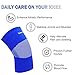 uxcell Knee Braces for Knee Pain Women & Men, 1 Pack Knee Compression Sleeve Breathable Knee Support Brace for Running, Workout, Meniscus Tear, Joint Pain, Size l