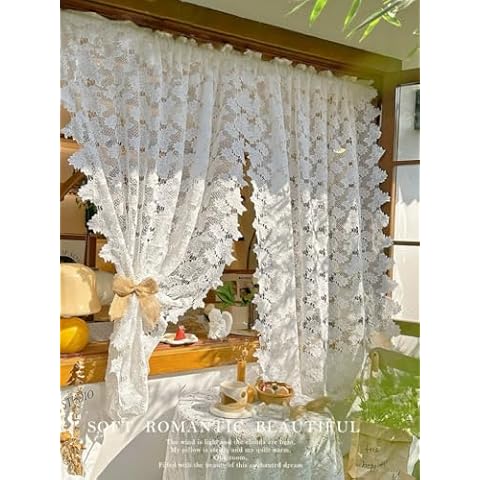 Daliena Rideau en dentelle blanc Cover