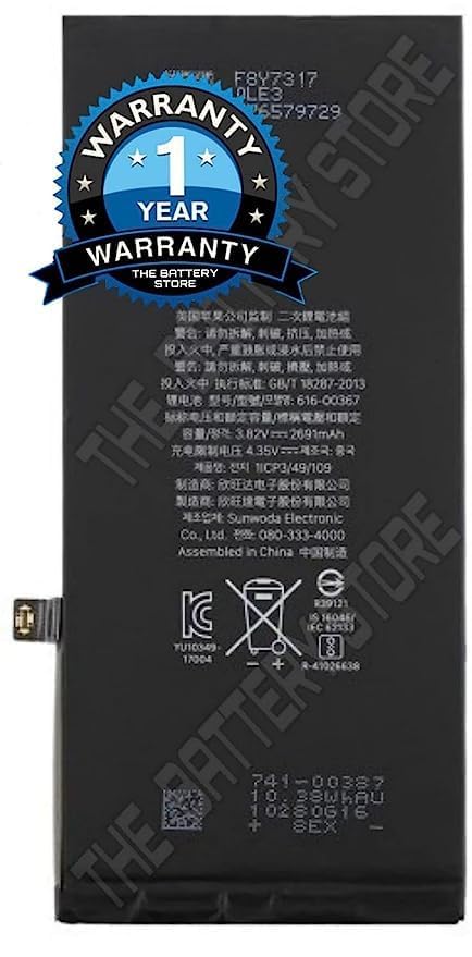 Image of Original Battery for iPhone 8 Plus A1864 A1897 A1898 Battery with 1 Year Warranty *** (SUPER14)