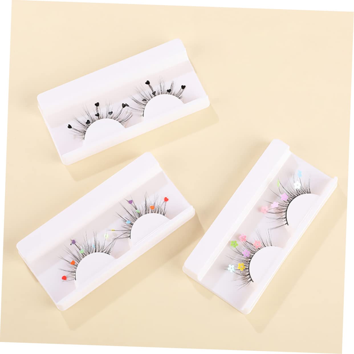 MAGICLULU 5 Set Di Ciglia Finte A Farfalla Glitterate Estensioni Per Ciglia Da Trucco Per Donne Aggiungono Fascino E Lunghezza 4 Paia*5