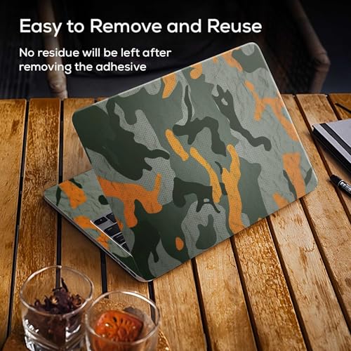 Image of Galaxsia Indian Army Full Body Vinyl Laptop Skin /Sticker /Cover Upto 15.6 Inches Laptops Laminated-Removable-HD Quality Compatible for Hp-Dell-Sony-Lenovo-Asus etc.(15x10 Inches)