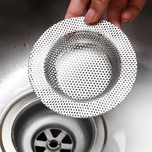 Colador para fregadero cocina acero inoxidable 4in miniatura 5