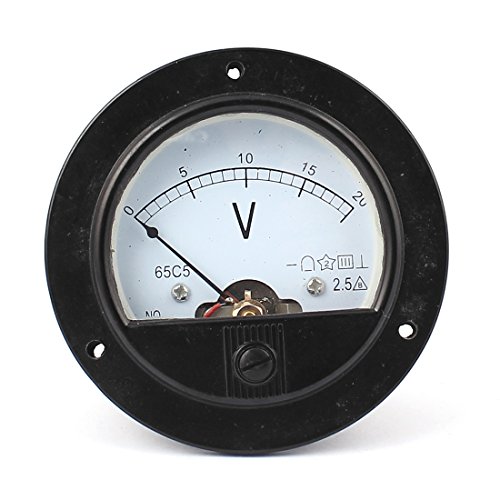 Amazon Uxcell アナログ電圧計 メタル製ホワイト アナログダイアル 電圧テスト Dc 0 v 光学機器 計器 産業 研究開発用品 通販