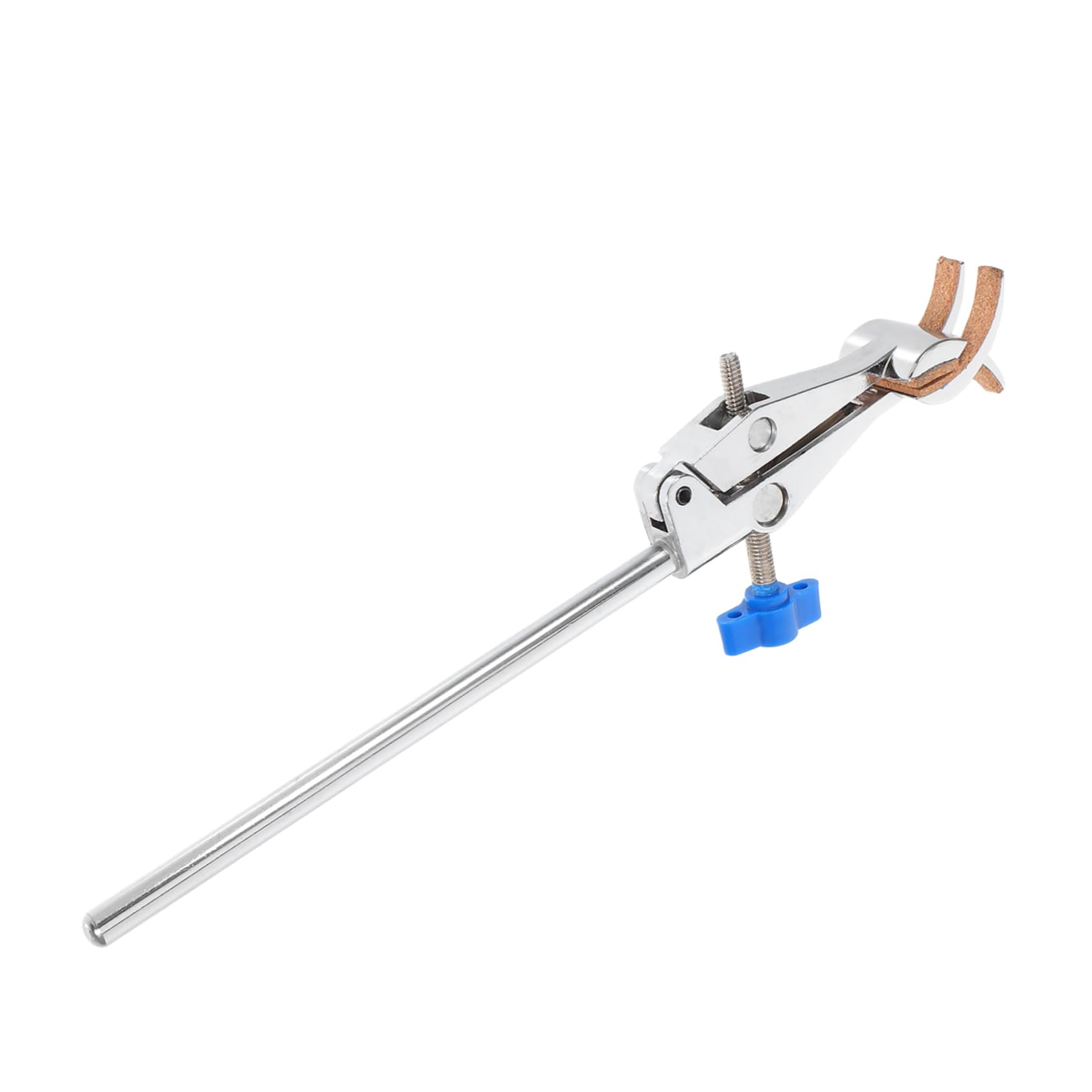 KICHOUSE 4 Adjustable Prong Lab Clamp with Cork Lined Iron Prongs for Securely Holding Various Flask Laboratory Equipment Versatile for Experiments