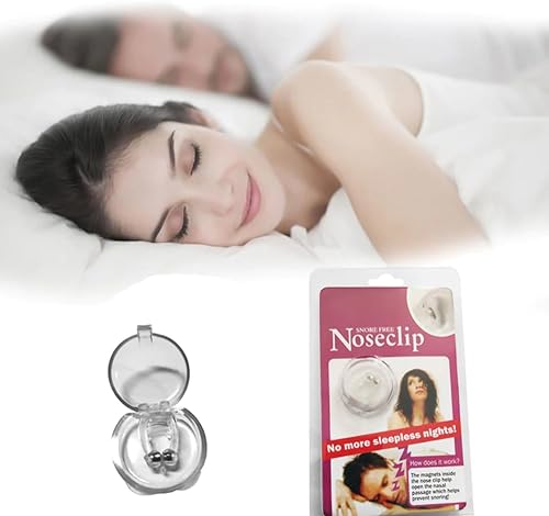 Clip magnético de silicona anti ronquidos para la nariz