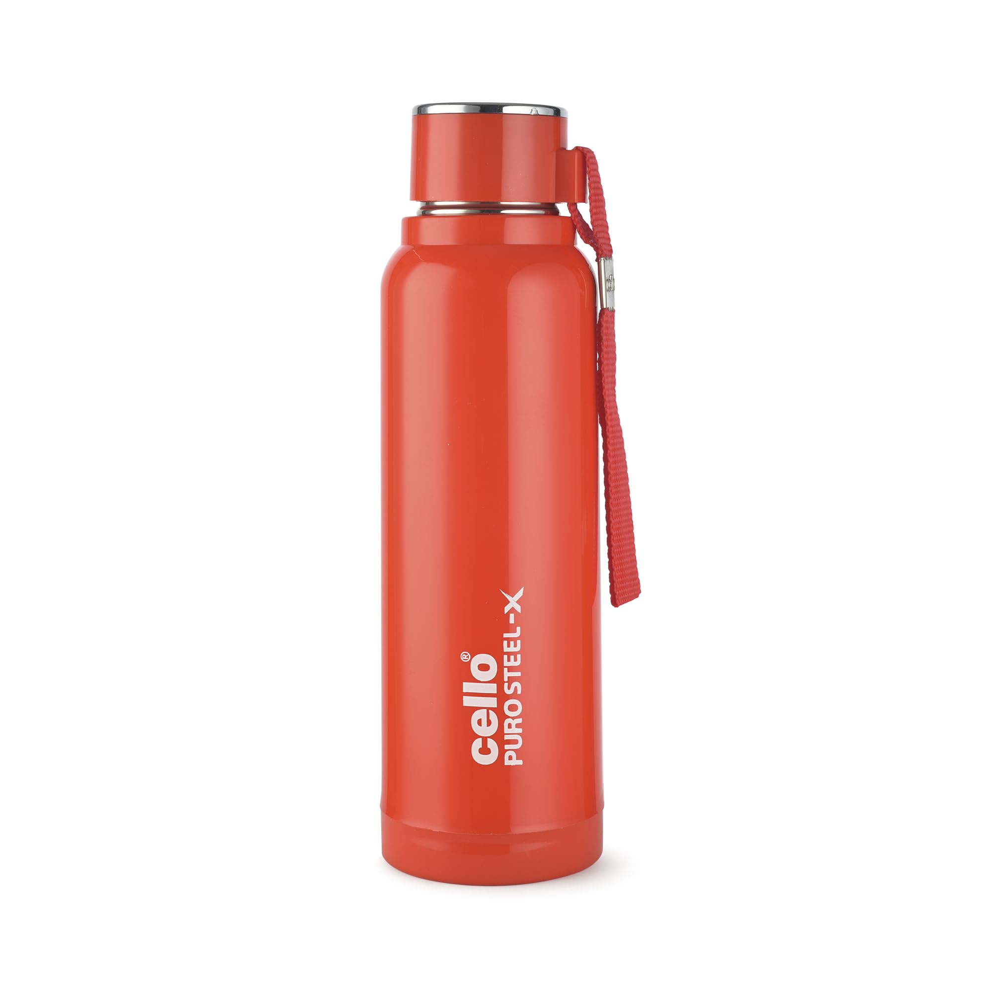 Cello Puro Steel-X Benz 900 PU Insulated Water Bottle 650 ml, Grey | BPA Free, Leakproof, ISI Certified |Hot & Cold Bottle for Gym, Office, College, Travel, Camping, Indoor & Outdoor Sports & Yoga — Amazon image 20