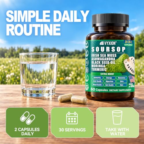 Vyxion Soursop Graviola 20-in-One Capsules