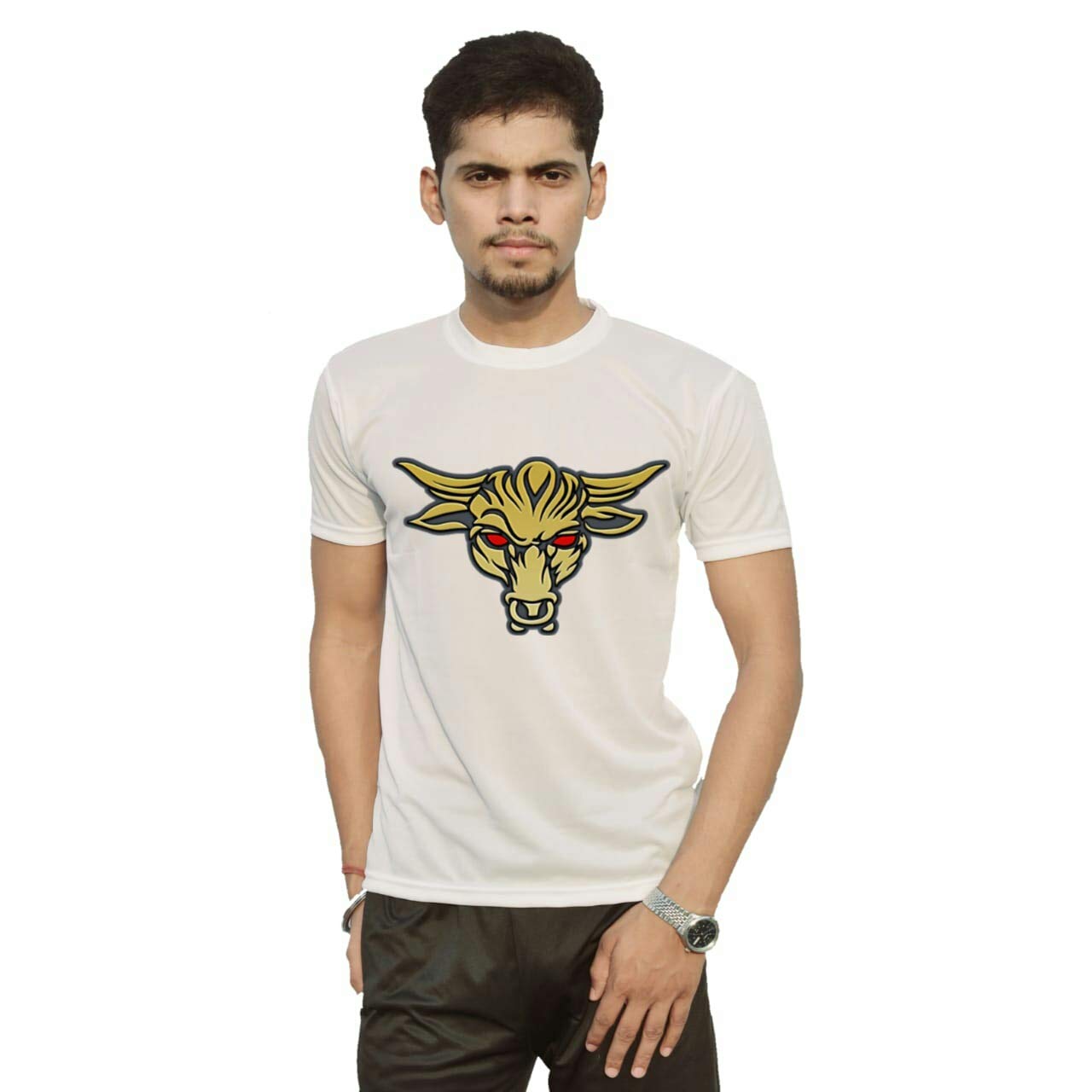 Sports Wrestling Fan Unisex Cotton Tshirt | Wrestler | Rock | Bull