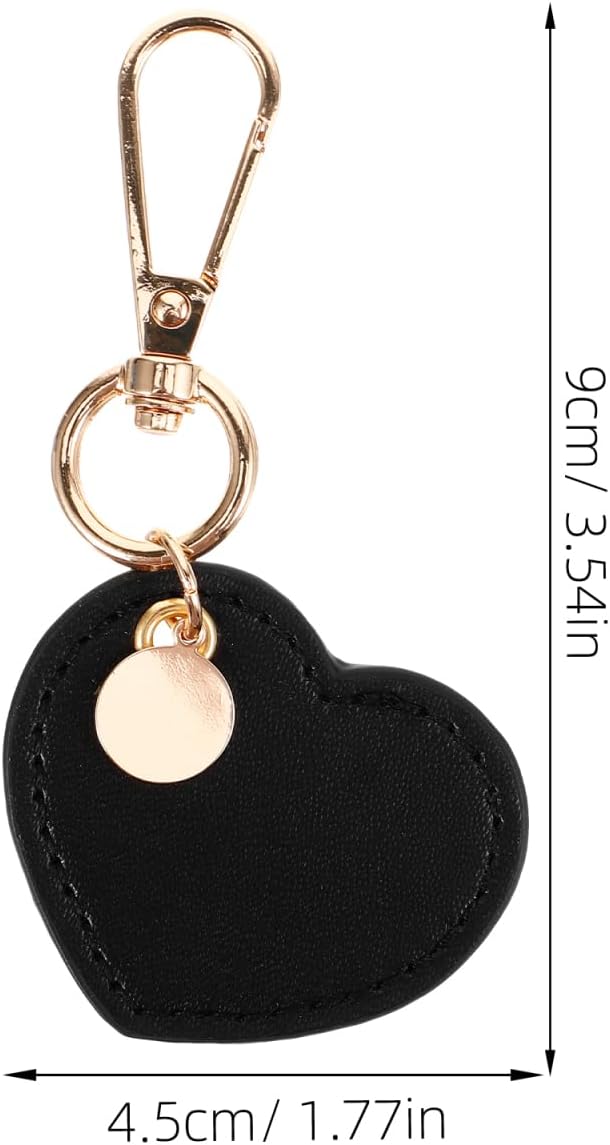 GALPADA Leather Heart Keychain: Fashion Leather Keychain, Heart Key Ring Bag Charm, Car Key Purse Accessories Charms - Image 4