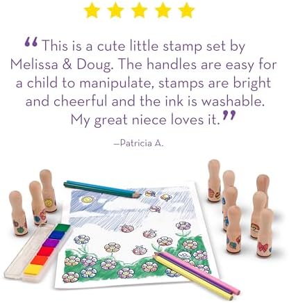 gifts for art-loving kids set with ink pad and pencils shown