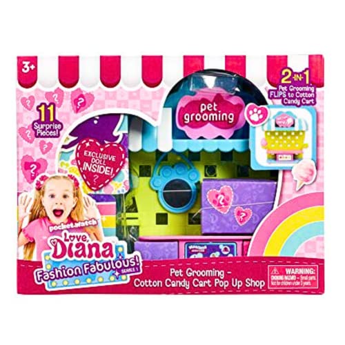 Love, Diana Fashion Fabulous Playset (3 Pack) Pop Up Shops with 2 Gosutoys Stickers - Thumbnail 4