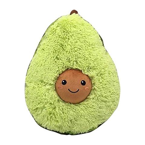 Tiowo Creative 3D Avocado Plush Toy Stuffed Pillow Baby Nursery Throw Pillows Soft Toy Sofa Car Decorative Cushion (25cm/9.84in) Cover