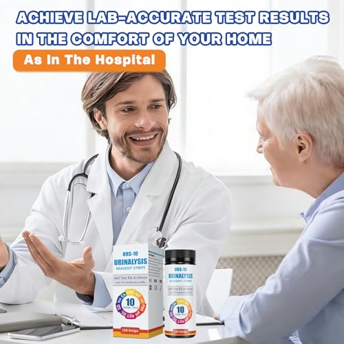 10-in-1 Urine Test Strips - 120 CT | Comprehensive Urinalysis for LEU, NIT, URO, PRO, pH, KET, BIL, SG, Calcium, and Microalbumin | Home Urinalysis Test Strips for Bladder and Urinary Tract Infections - Thumbnail 2