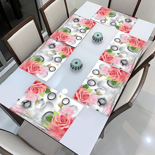 REVEXO Placemats Set of 6, Heat Resistant, Washable PVC Table Mats, Woven Vinyl Dining Table, Non-Slip Stain Resistant Kitchen Table Placemats Easy to Clean.Var-18 (B0C9DXNWBN) Amazon Price History, Amazon Price Tracker