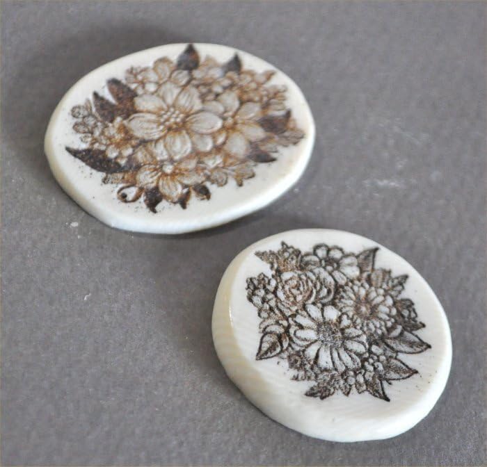 ニンフェンブルグ アンティーク ストライプと花束のトリオ ニンフェン