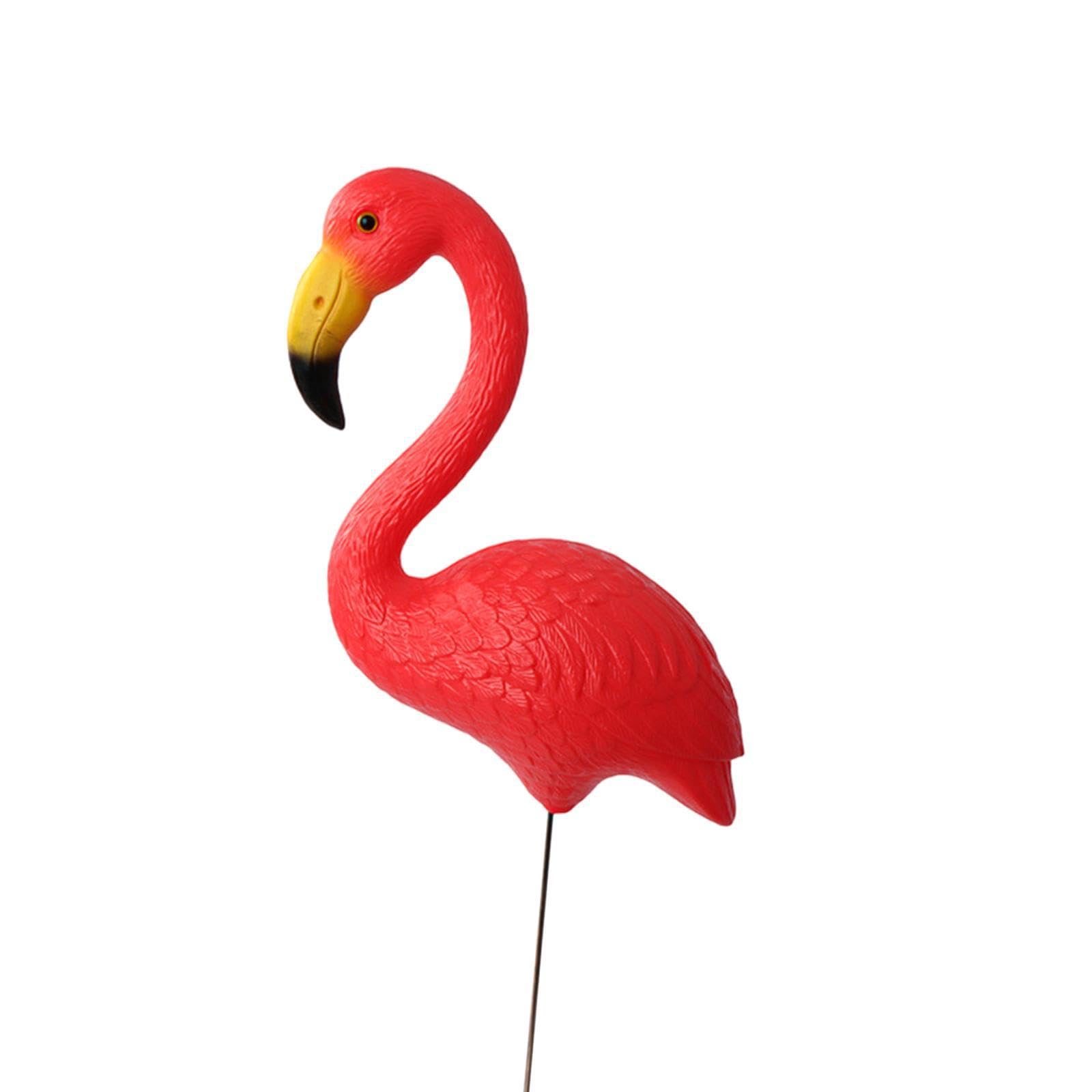 Mophrati Red Flamingo Sculpture For Occasion Displays In Gardens Lawns And Backyards Flowerpot Planter Holiday Decorations Accessories Entryway Flamingo Statue, 29.5X23cm 36Cm