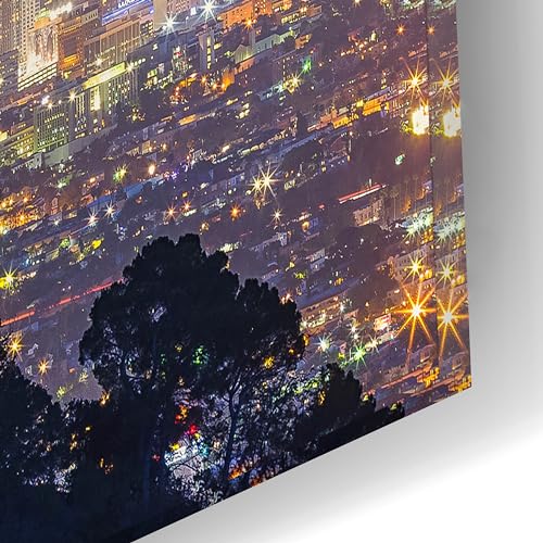 Epic Art 'L A Skyline With Griffith Observatory' by Toby Harriman Visuals, Acrylic Glass Wall Art, 16"x12" by Epic Art - Used condition - Image 3