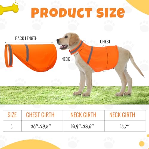 Chaleco reflectante para perros naranja y amarillo 2 piezas miniatura 2