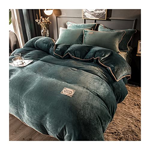 Couvre-lit en flanelle de velours Tfbhl chaud pour lit double confortable