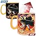 ABYSTYLE One Piece Luffy and Sabo Magic Heat Change Ceramic Coffee Tea Mug 16 Oz. Anime Manga Drinkware & Home Merch (ONLY MUG)