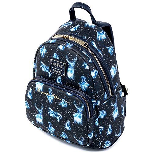 Loungefly Harry Potter Expecto Patronus All Over Print Womens Double Strap Shoulder Bag Purse3