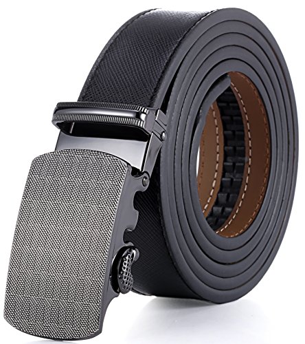 Marino Men’s Genuine Leather Ratchet Dress Belt With Automatic Buckle, Enclosed in an Elegant Gift Box