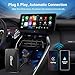 OTTOCAST MX Wireless CarPlay & Android Auto Adapter with AirPlay,3-in-1 Car Play Dongle Wried to Wireless,Plug & Play,OTA-Upgrade,Quick Change Mode