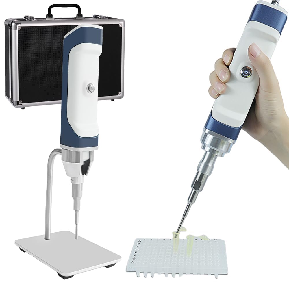 Homogeneizador ultrasónico portátil mini, disruptor celular, emulsionador de laboratorio de 0,1 a 300 ml con varilla de Φ8 mm y soporte de acero inoxidable.