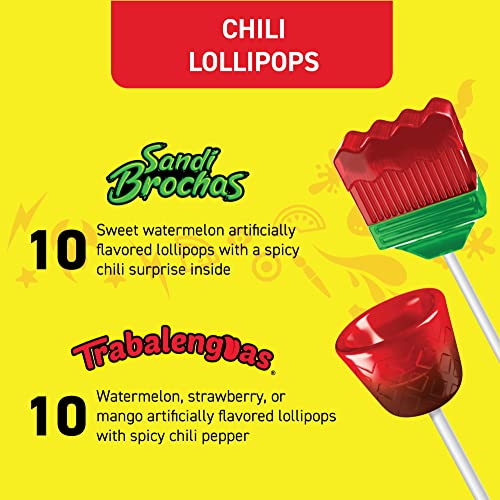 Vero Banda Fuego Mix Assorted Chili Lollipops, Mexican Candy 40 Ct - image 6
