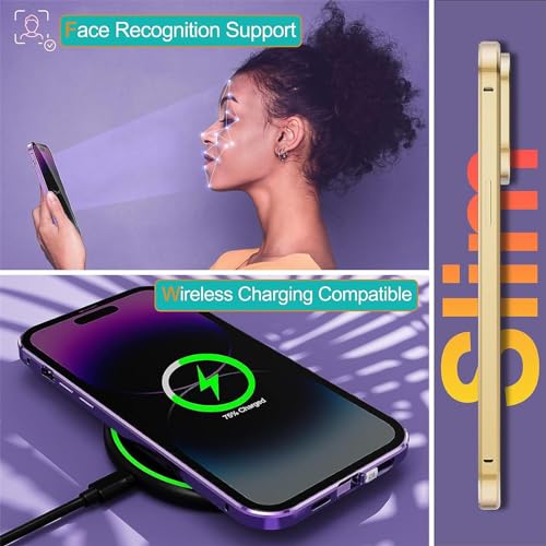 Coque magnétique anti-peep iPhone 15 avec verre double face - 7