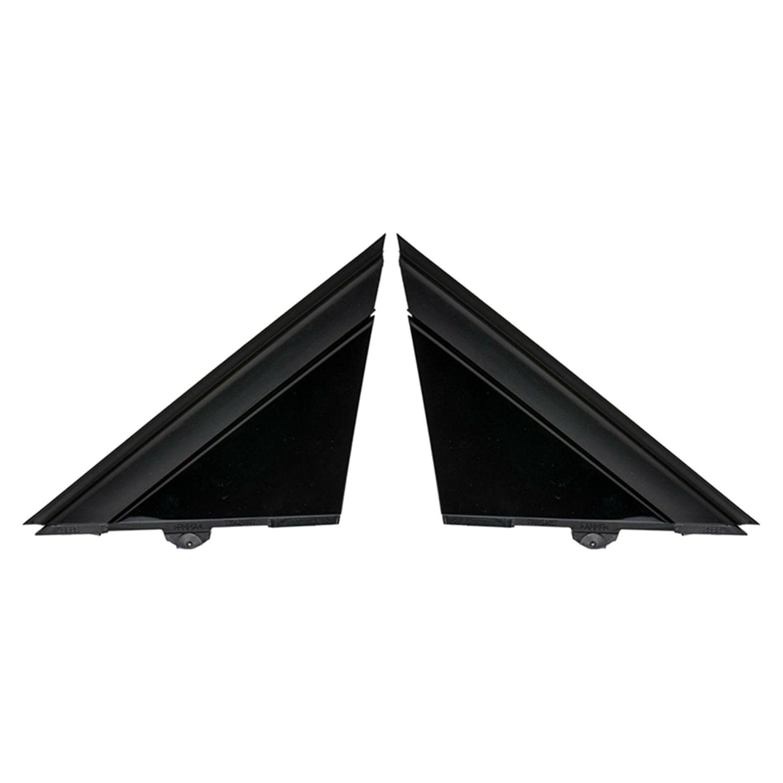 2 pièces couvertures de Drapeau de rétroviseur de Porte de Voiture, Accessoires moulures décoratives Gauche et Droite pour Fiat 500 2012-2019, Noir Brillant