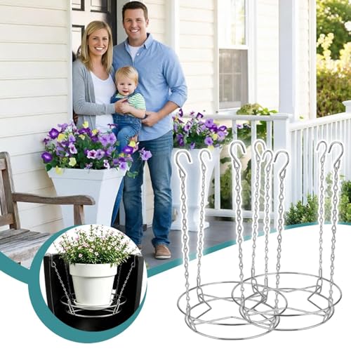 Insert réglable pour pot de fleurs : support de pot ajustable d'intérieur et extérieur - 4