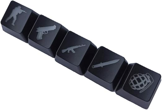 Shot Game Theme 5 Keys ABS Backlit OEM Profile Key Cap Mechanical Keyboard Key Cap Cherry MX Key Cap Gaming Key Cap White