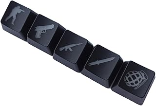 Shot Game Theme 5 Keys ABS Backlit OEM Profile Key Cap Mechanical Keyboard Key Cap Cherry MX Key Cap Gaming Key Cap White