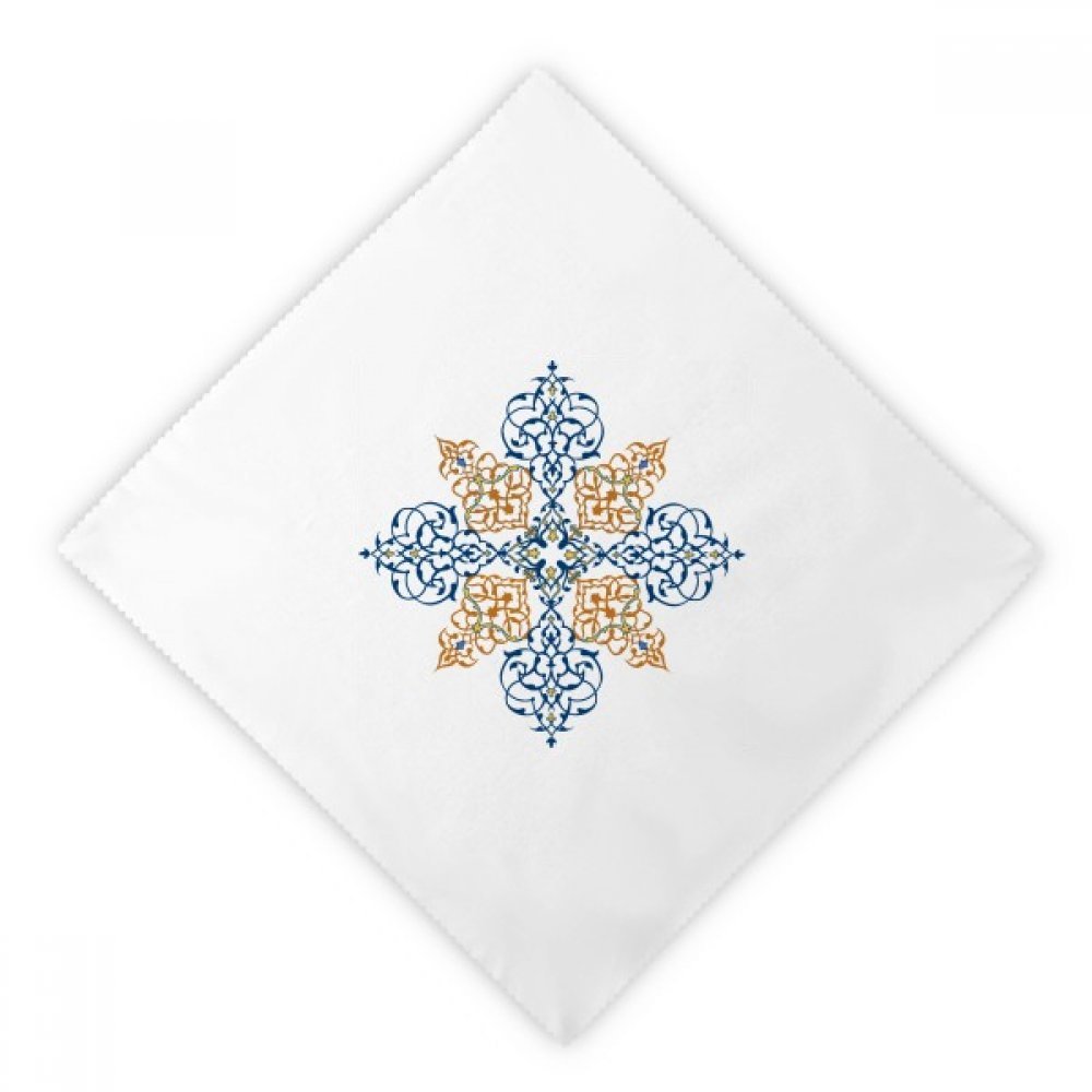 Serviette en tissu motif fleur lot de 2 serviettes de table lavables multicolores 47x47cm