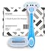 Solimo 5-Blade Razor for Women, Handle & 2 Cartridges (Cartridges fit Solimo Razor Handles only)