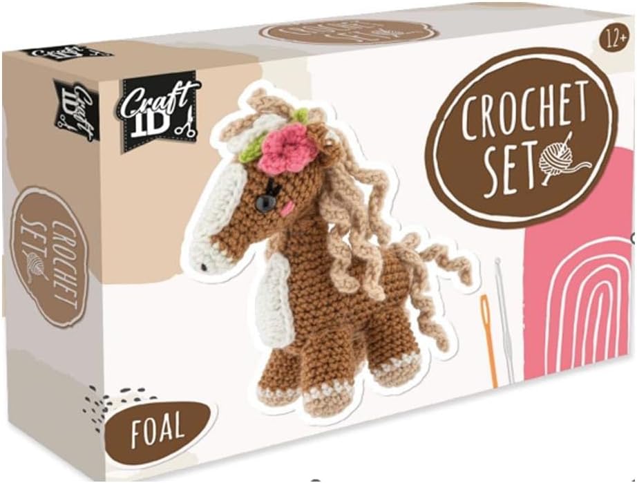 Craft ID Crochet Set Horse, Colourful, CR1715/GE