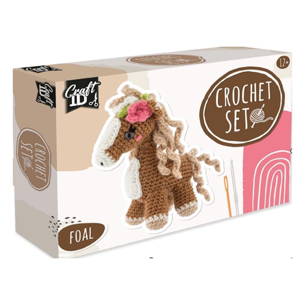 Craft ID Crochet Set Horse, Colourful, CR1715/GE