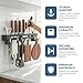 Tessitop Wall Mount Utensil Rack, 15.7inch Pot Hangers for Kitchen, Kitchen Utensil Hanger for Spoons, Knives, Forks, Chopsticks, Knife Rack