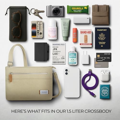 Image of Travelon Women's Anti-Theft Heritage Small Crossbody Cross Body Bag
