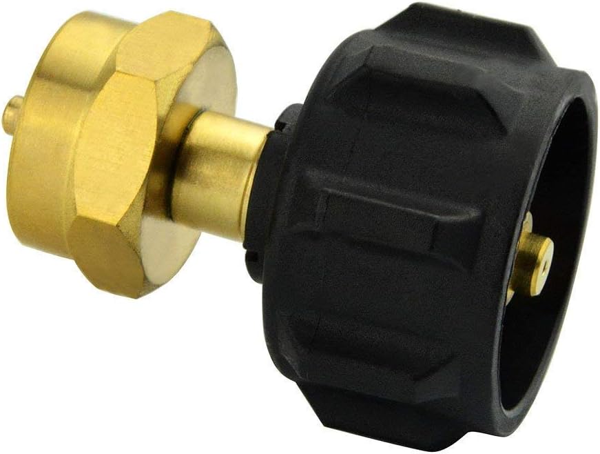 Onlyfire Propane Refill Adapter, Fill 1 Pound Bottles from 20lb Tank, Solid Brass