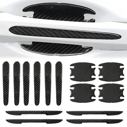 14 Piezas Protector Puertas Coche, Película para Manijas de Coche, Pegatinas contra Arañazos para del Automóvil, Protector de Borde de Puerta de para Puerta de Coche